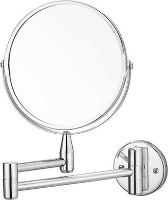 OEM Espejo De Patio Plegable Y Retr&aacute;ctil, Resistente A La Luz Solar, Aumento De 2x, Sin Perforaciones, Superficie Plana, Material Metal/aluminio, Color Pl