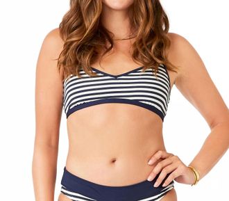 Carve Designs Womens Stinson Top In Navy Stripe