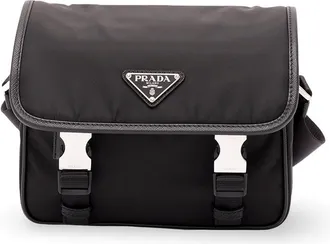 Prada Re-Nylon And Saffiano Leather Shoulder Bag