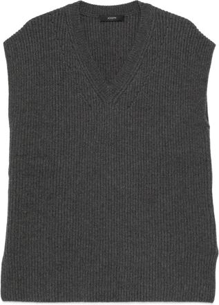 Joseph Gilet in maglia a coste - Grigio