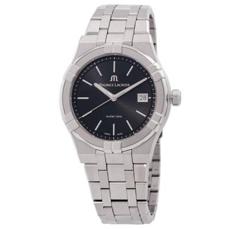 Maurice Lacroix Aikon Quartz Black Dial Mens Watch AI1108-SS002-330-1