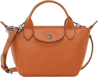 Longchamp Tassen, Dames, Bruin, ONE Size, Leer, Le Pilage Xtra Handtas