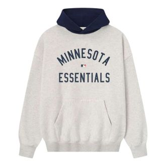 Fear of God Twins Sport Hoodie Oatmeal Heather Midnight Navy 192ML252015F