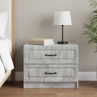 vidaXL Vidaxl Armadio Da Notte Grigio Cemento 62 X 34,5 X 44,5 Cm