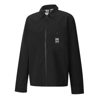 Puma x The Hundreds Long Sleeve Zip Up Chore Jacket Black 598310-01