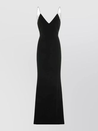 Tom Ford long dress v neckline spaghetti straps