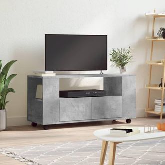 Berkfield Home TV Cabinet Concrete Grey 102x34.5x43 cm Engineered Wood
