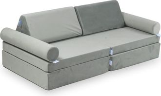 OEM Sof&aacute; De Juegos Peque&ntilde;o Montessori Comfort Velvet Gris