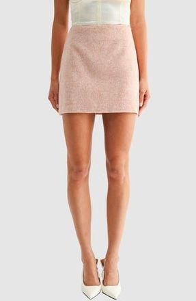 All in Favor Textured Miniskirt in Mauve at Nordstrom Rack, Size X-Large