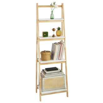 SoBuy Moderna Estanter&iacute;a Escalonada, Librer&iacute;a, Estanter&iacute;a De Pared, Estante De 4 Plegable Niveles, Frg162-n Sobuy Es