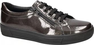 Solidus Schoenen, Dames, Grijs, 38 EU, Leer, Kendal Sneaker