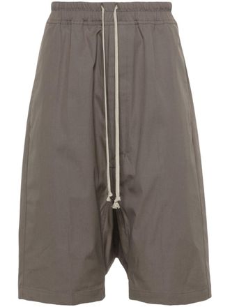 Rick Owens Shorts met verlaagd kruis - Grijs