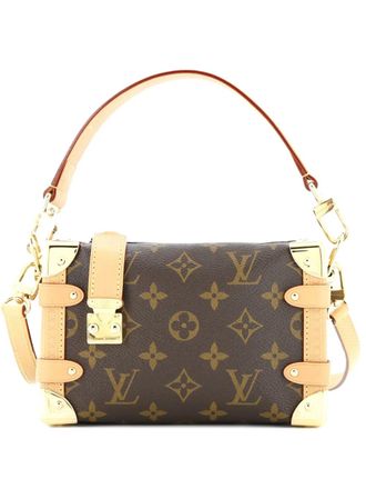 Louis Vuitton Borsa a spalla Side Trunk PM in tela con monogramma - Marrone