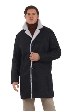 Gorski Merino Shearling Lamb Short Coat in Black Pattern/white at Nordstrom, Size X-Large