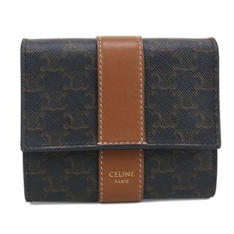 Celine Brown Pvc Wallet (Tri-Fold) (Pre-Owned)