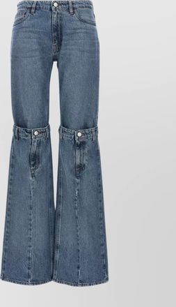 Coperni high-rise wide-leg denim exposed knee