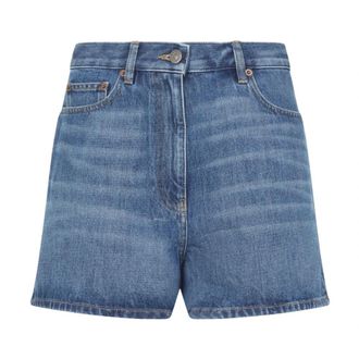 Valentino Denim Shorts - Dames - Denim shorts - Blauw - W27 - Denim - Korte Broeken