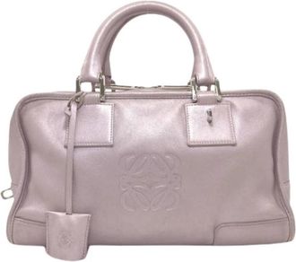 Loewe Pre-owned Lamsleren Handtas - Dames - Vintage Handtas - Paars - ONE Size - Leer - Vintage