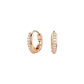 Swarovski Matrix Hoop Oorbellen - Dames - Accessoires - Bruin - Maat: ONE Size