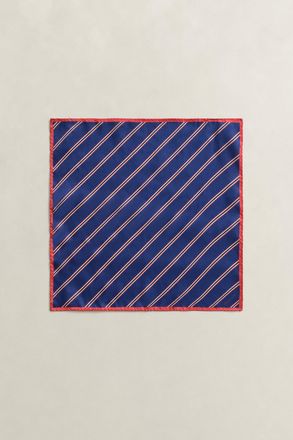 GANT Men Striped Pocket Square (ONE SIZE) RICH NAVY