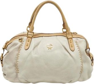 MCM Pre-owned Handbags, female, White, Size: ONE SIZE Pre-owned Handbag