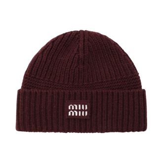 Miu Miu Cappello - Dames - Hoeden - Paars - ONE Size - Accessoires