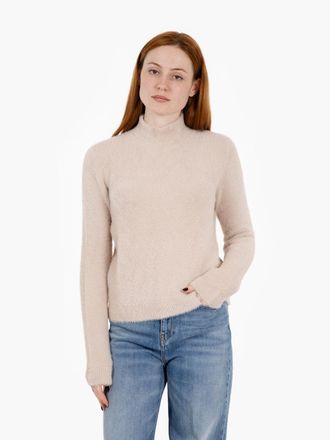 Kaos Maglione con pelo gesso