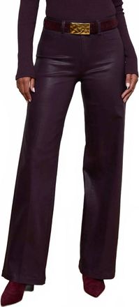 L'agence Scottie High Rise Wide Leg Pants In Malbec