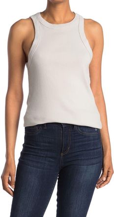 James Perse Ribbed Knit Tank in Salt at Nordstrom Rack, Size 4