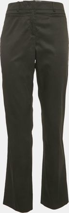 Max Mara Black Gabardine Wide Trouser