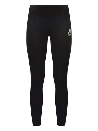 K-Way logo-detailing leggings - Black