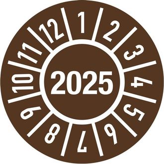 OEM Autocollant DInspection DUn An D.30mm J.2025 Avec Mois De Film