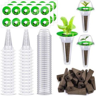 OEM Kit De Cultivo Hidrop&oacute;nico De 30 Piezas Con Esponjas, Cestas, Etiquetas Y C&uacute;pulas