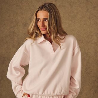 MyProtein Sudadera con cuello de MP para mujer X Tatiana - Rosa p&aacute;lido - XS