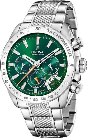 Festina F20668-3 Mens Timeless Chronograph Watch - Silver - One Size