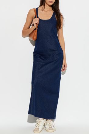 Rag & Bone Denim Dress With Straps, Womens, Navy Blue