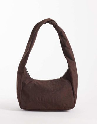 Baggu Borsetta in nylon color caff&egrave;-Marrone