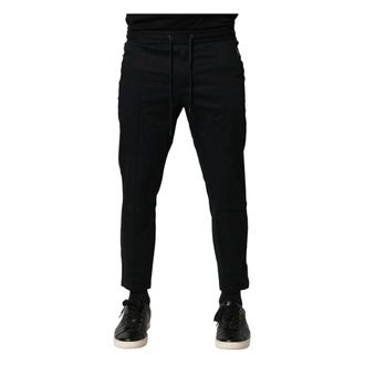 Dolce & Gabbana Heren, Broeken, Zwart, Maat: S Katoen