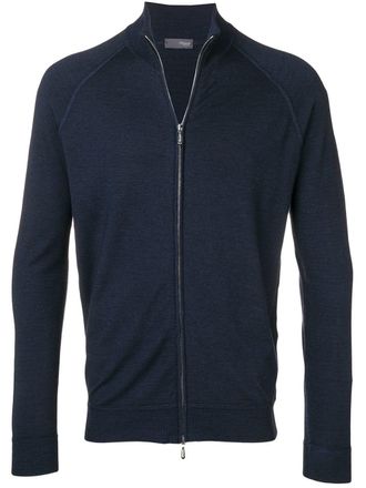 Drumohr knit zipped cardigan - Blue