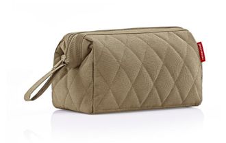Reisenthel Kosmetiktasche REISENTHEL Necessaire Travelcosmetic, Damen, Gr. B/H/T: 26cm x 18cm x 13,5cm, braun, Polyester, Taschen Kosmetiktasche