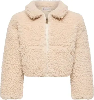 Moncler Logo-patch Faux-shearling Jacket