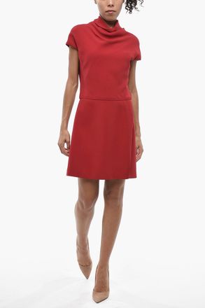 Versace Sleeveless Solid-Color Mini Dress Versace