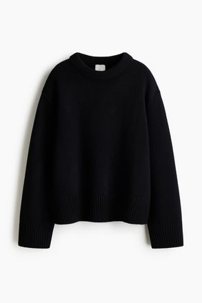 H&M Wollpullover - Schwarz