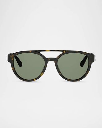Bulgari Men & apos;s Aluminum 54MM Round Sunglasses
