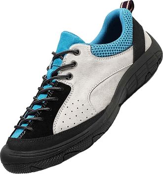 Generic Mens Fall and Winter Fashion Mens Sneakers Mens Hiking Sneakers Walking Mens Shoes Men Casual Shoes Comfort (Blue, 5.5)