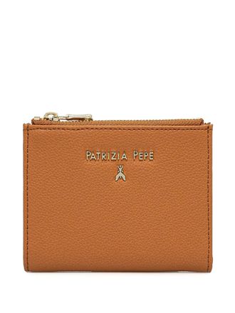 Patrizia Pepe leather wallet - women - Polyester/Calf Leather - One Size - Orange
