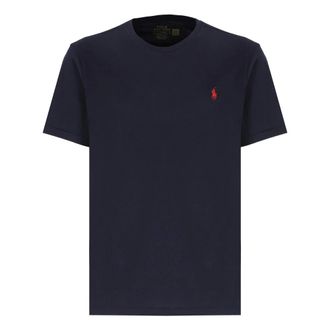 Ralph Lauren Tops, Heren, Blauw, XL, Katoen, Cotton Polo Pony T-Shirt