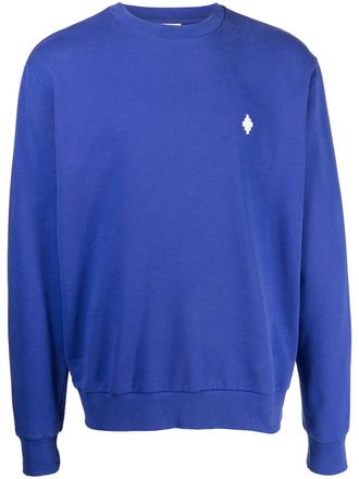 Marcelo Burlon Sweater met geborduurd logo - Blauw