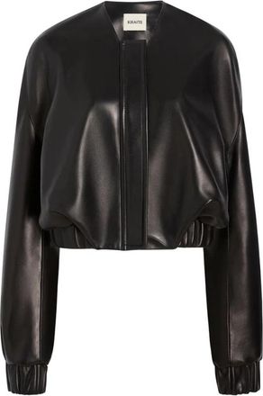 Khaite Hamett Jacket - Dames - Leren en Su&egrave;de Jassen - Zwart - XS - Jassen