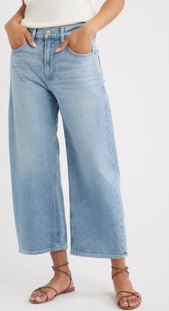Paige Arellia High Waist Ankle Barrel Jeans in Audubon at Nordstrom, Size 29